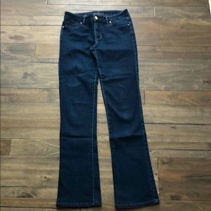 WHBM Dark Wash Skinny Boot Jeans